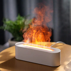 Color Changing Flame Aroma Desktop Diffuser