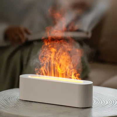 Color Changing Flame Aroma Desktop Diffuser