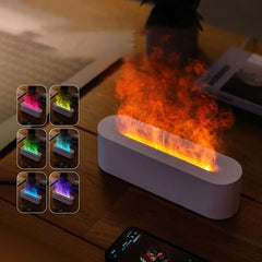 Color Changing Flame Aroma Desktop Diffuser